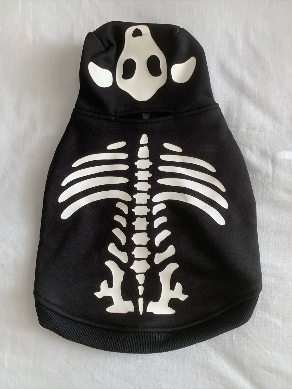 Victoria's Secret PINK Pup Pet Costume Skeleton Halloween Hoodie S NWT